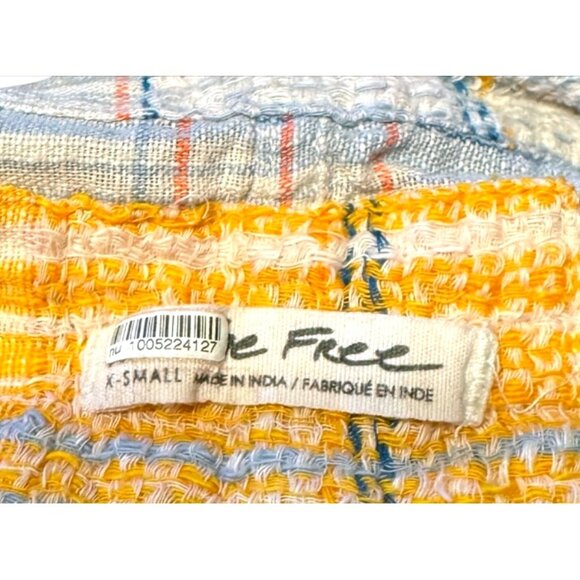 Free Free Ombre Plaid Wrap Cropped Blouse Shirt Top Long Sleeve Tie Waist Womens - Picture 3 of 5